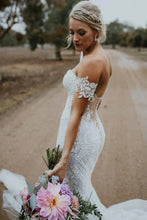 Cheap Mermaid Lace Wedding Dresses Sweetheart Neck Bridal Dress,MW300