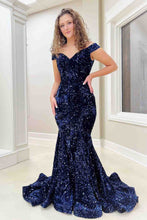Sequin Maxi Dress Mermaid Prom Dresses SYP150