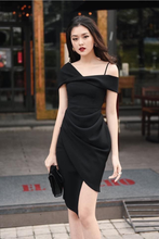 Black Sheath Homecoming Dress Black Party Dress Y2870