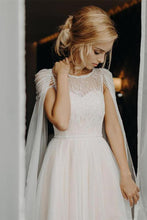 New Arrival Lace Beaded Cap Sleeves Wedding Dresses, Bridal Gown, MW596