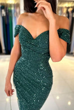 Off the shoulder sweetheart Dark Green Homecoming Dress
