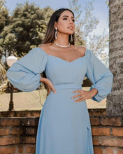 Off Shoulder Chiffon Prom Dress with Slit SYP170