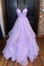 Princess Lavender Tiered Tulle Formal Dress SYP111