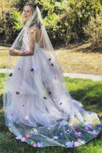 Princess Pink Tulle Spaghetti Straps V-neck Wedding Dresses, Bridal Gown, MW639