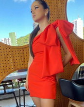 Chic Orange Homecoming Dress 18th Birthday Party Dress Y2716