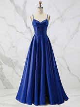 Red Satin A Line Corset Prom Dress with Beaded Boning