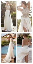 Gorgeous Lace Backless High Neckline Halter Wedding Dress Party Dresses, MP328