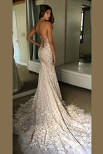 Strapless Open Back Sweetheart Wedding Dresses With Trumpet Sweep Train, MW193