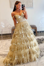 Leona |Princess Off the Shoulder Sequined Lace Prom Dress