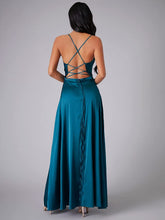 Satin Backless Evening Dress SYP6