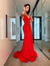 Column Ruffles Sleeveless Prom Dresses SYP132