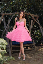 A-line sweetheart bodice tulle Tiered Dress SYH107