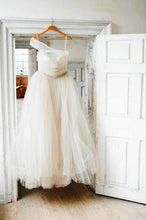 Simple Tulle One Shoulder Ball Gown Cheap Wedding Dresses ,DB0157