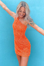 One Shoulder Green Tight Homecoming Dress SYH17