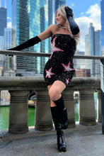 Sparkly Black Strapless Sequins Short Homecoming Dress