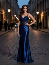 Sparkly Corset Long Prom Dress with Asymmetrical Appliqués