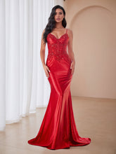 Sparkly Lavender Corset Long Prom Dress with Asymmetrical Appliqués