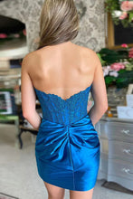 Sparkly Strapless Beaded Appliques Fuchsia Homecoming Dress PD548