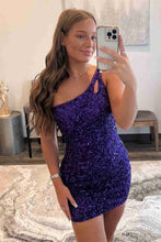 Stunning Hot Pink Sequins Homecoming Dress SYH19