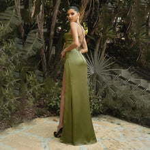 Spaghetti Straps Satin Mermaid Evening Dresses 2025 Sexy High Side Split Women Corset Back Wedding Party Dress Prom Gowns