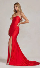 Red Prom Dress Sweetheart Strapless Formal Dress SYP49