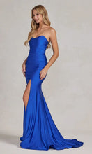Royal Blue Prom Dress with Tight Long Sweetheart Strapless Formal Dress SYP50