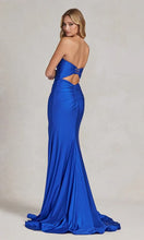 Royal Blue Prom Dress with Tight Long Sweetheart Strapless Formal Dress SYP50