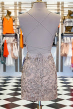 Tight Red Lace Short Homecoming Dress SYH29