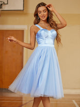 Straps Short Dress Knee Length Party Dresses SYH64