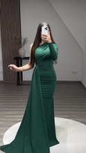 Sexy Green Mermaid Maxi Long Prom Dresses,Evening Dresses Y5522