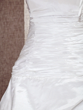 Princess A-Line Wedding Dresses One Shoulder Cathedral Train Taffeta Sleeveless