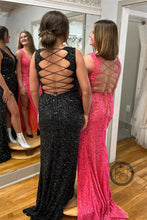 Plunging Neckline Prom Dress with Slit SYP147
