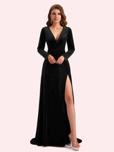 Maxi Velvet Gown Dress SYP14