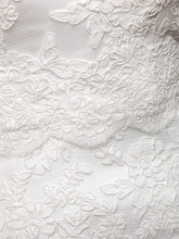 Wedding Dresses Halter Neck  Lace Regular Straps Open Back with Beading Flower Button