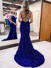 Velvet Sequins Ruched Prom Dresses SYP139