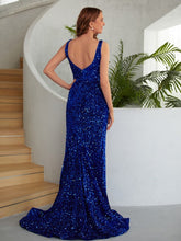Plunging Neckline Prom Dress with Slit SYP161