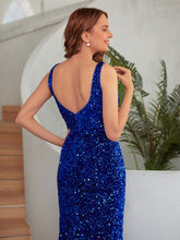 Plunging Neckline Prom Dress with Slit SYP161
