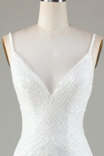 Sparkly White Lace-Up Back Beaded Short Homecoming Dress with Tassel