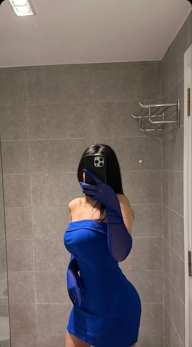 Royal Blue Strapless Mini Homecoming Dress Sexy Royal Blue Dress Y2501