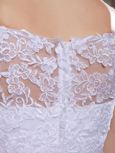 Ball Gown A-Line Wedding Dresses Scoop Neck  Lace Tulle Sleeveless