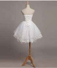 Lovely White Lace and Organza Short Graduation Dress Homecoming Dress Short Teen Formal Dresses Y2088