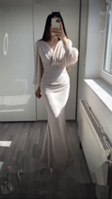 Vintage Mermaid Prom Dress Modest Evening Dress Y4559