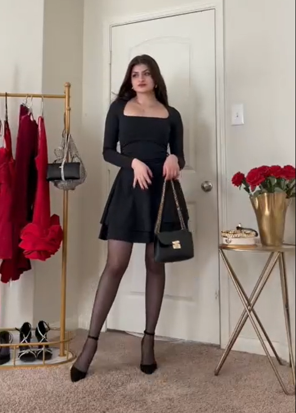 Sexy Black Party Dress Black Outfit Dress Short Homecoming Dress Y4514