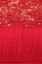 A-Line Crew Floor length Plus size Cap sleeves Lace Chiffon Evening Dresses with Appliques