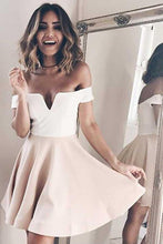 A-Line Off-the-Shoulder Short Prom Homecoming Party Dress  PD036