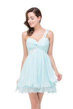 A-line One Shoulder Chiffon Homecoming Dress