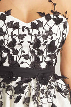 A-Line Scoop Short White Homecoming Prom Dress with Appliques  PD030