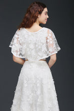 A-line Short Lace Crystal Homecoming Dress