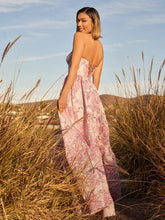 Delice | A-Line Sweetheart Floral Printed Long Prom Dresses