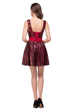 A-line Sweetheart sequins  Prom Dress